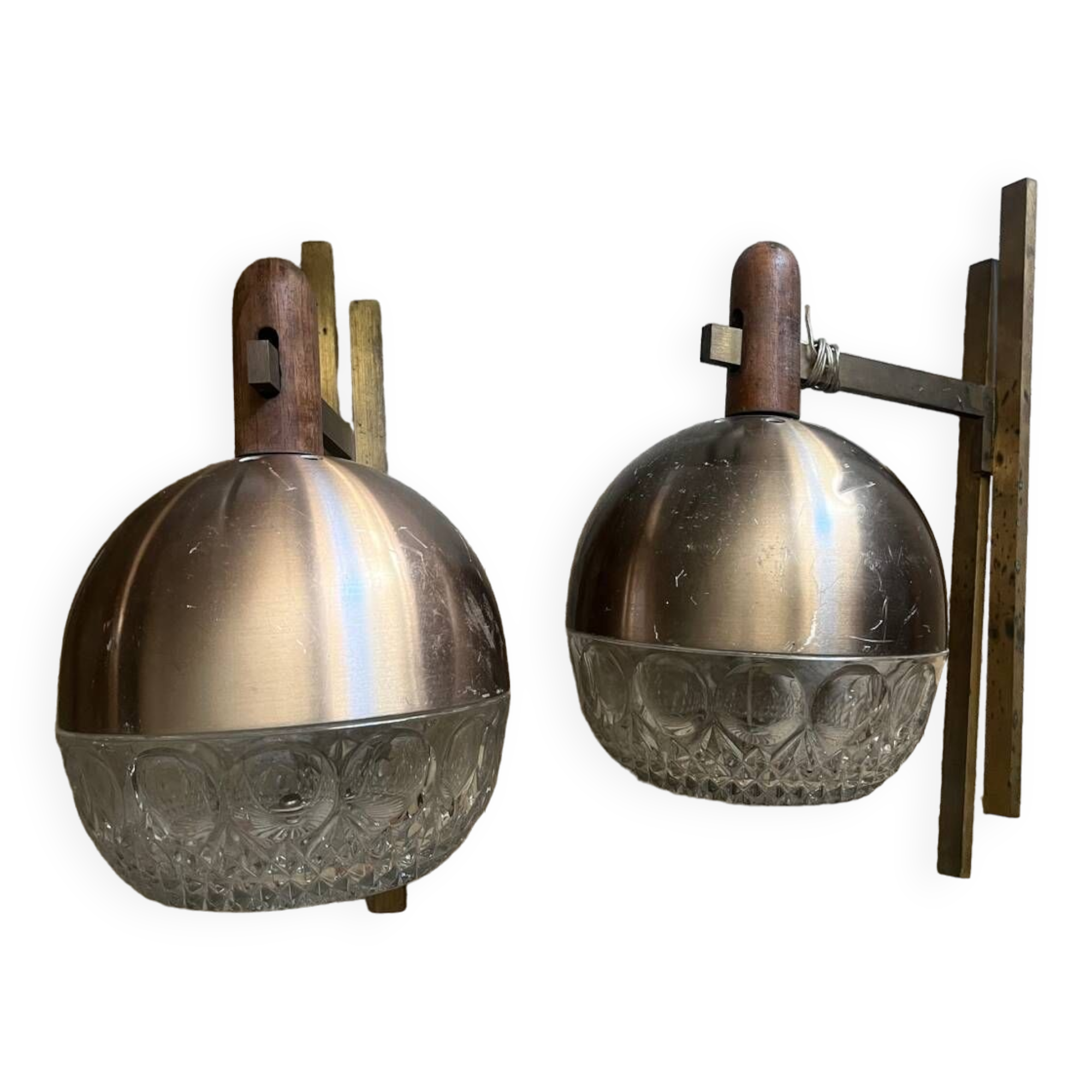 Pair of 60s wall lights