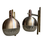 Pair of 60s wall lights