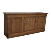 Armoire d'apothicaire / comptoir de magasin rustique en pin allemand vintage, années 1930