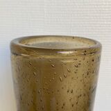 Vintage bendor bubble glass vase