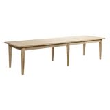 Large raw wood table