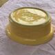 Terrine hen slurry in vintage glazed ceramic