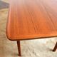 Coffee table double top Danish design teak and rattan 1960