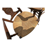 Country armchair + oak chair