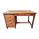Bureau d'esprit maître d'école en bois massif à caisson - 1950