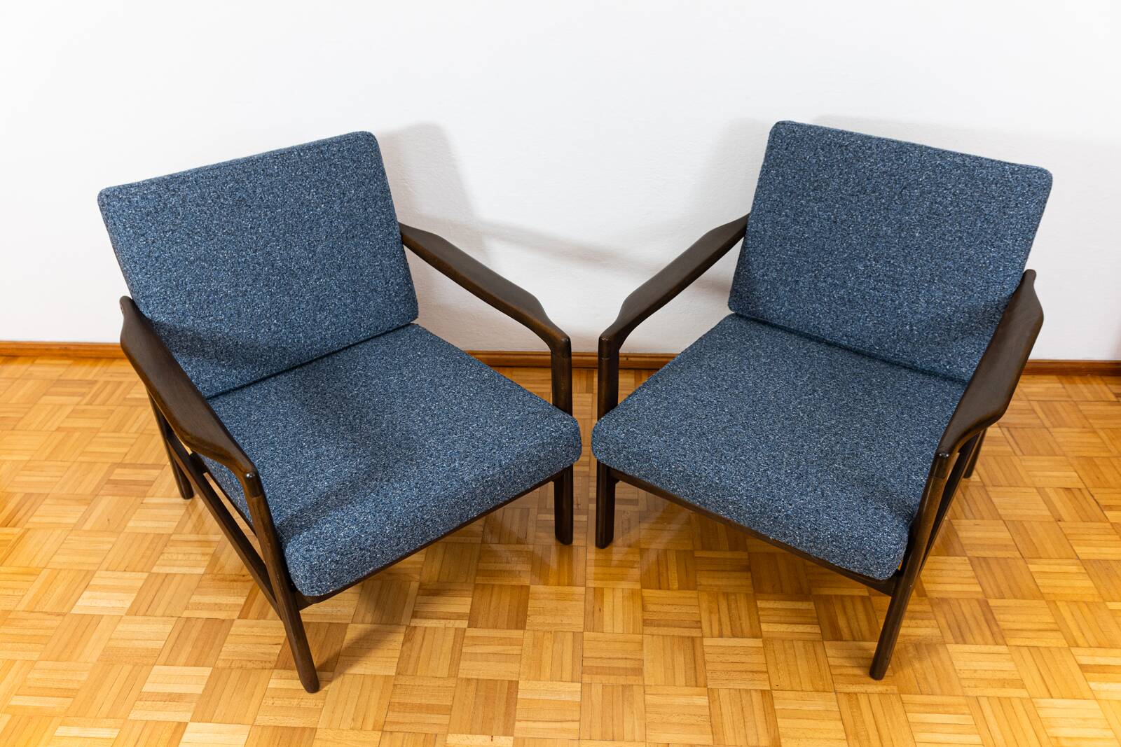 Pair of mid century armchairs "b7522 " by Zenon Bączyk,  Poland, 1960's