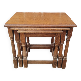 Wooden nesting table
