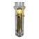Space Age table lamp in bubbled glass and brass, 1970s