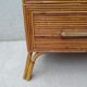 Commode en rotin vintage
