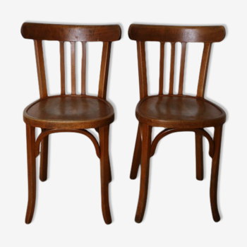 2 baumann chairs classic medium beech