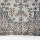 Tapis turc vintage à motifs classiques noirs et gris