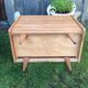 Vintage commodes (duo) in oak with 4 drawers.