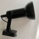 Black lacquered metal spotlight