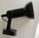 Black lacquered metal spotlight