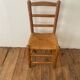 Lot de 6 chaises en orne et paille