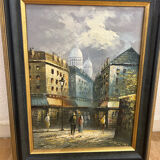Oil on canvas signed Burnett, Paris