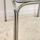 1970s coffee table glass and chrome steel