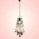 Vintage italian light pendant with murano glass drops