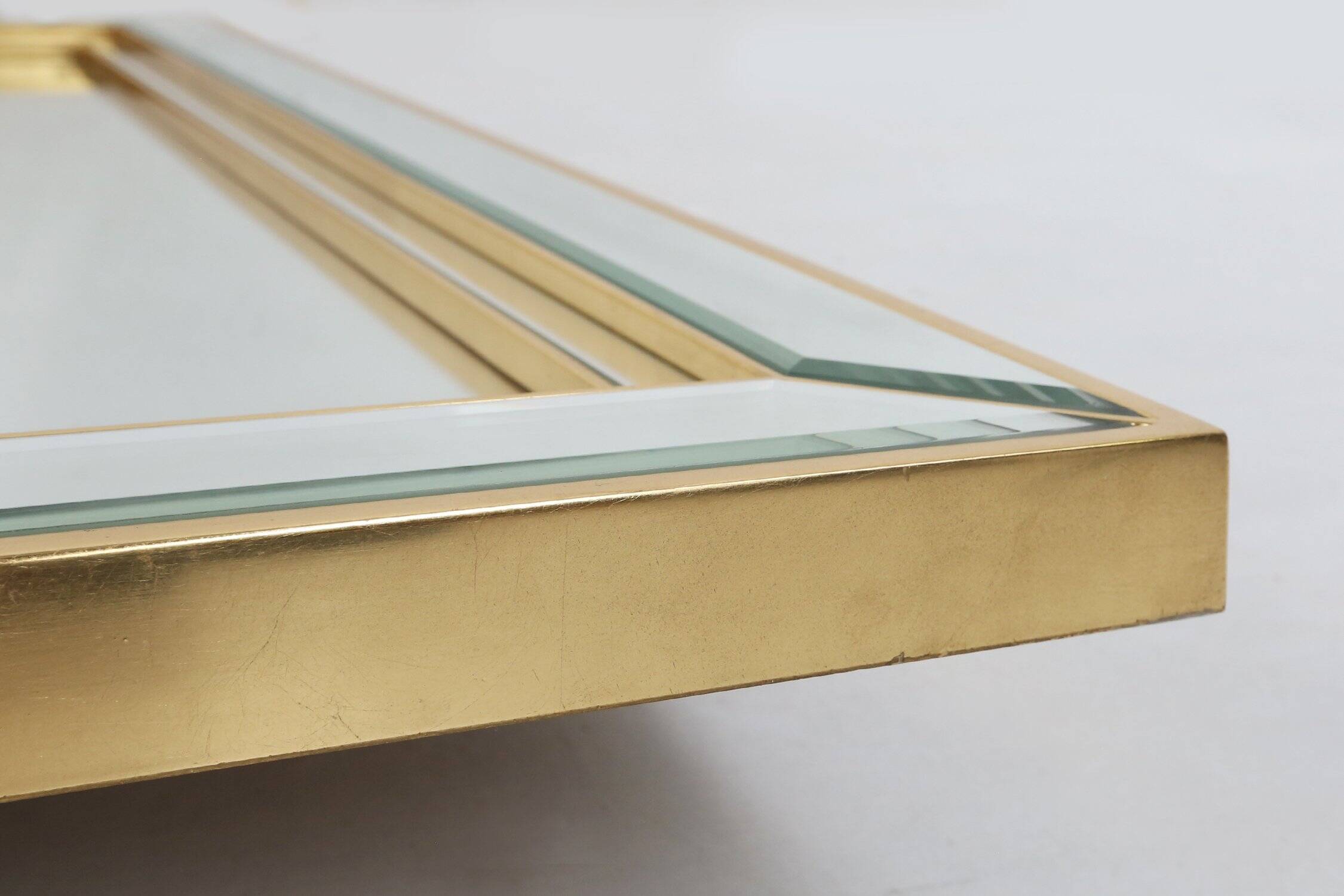Large Hollywood Regency Style Mirror by Deknudt, Belgium ca. 1980