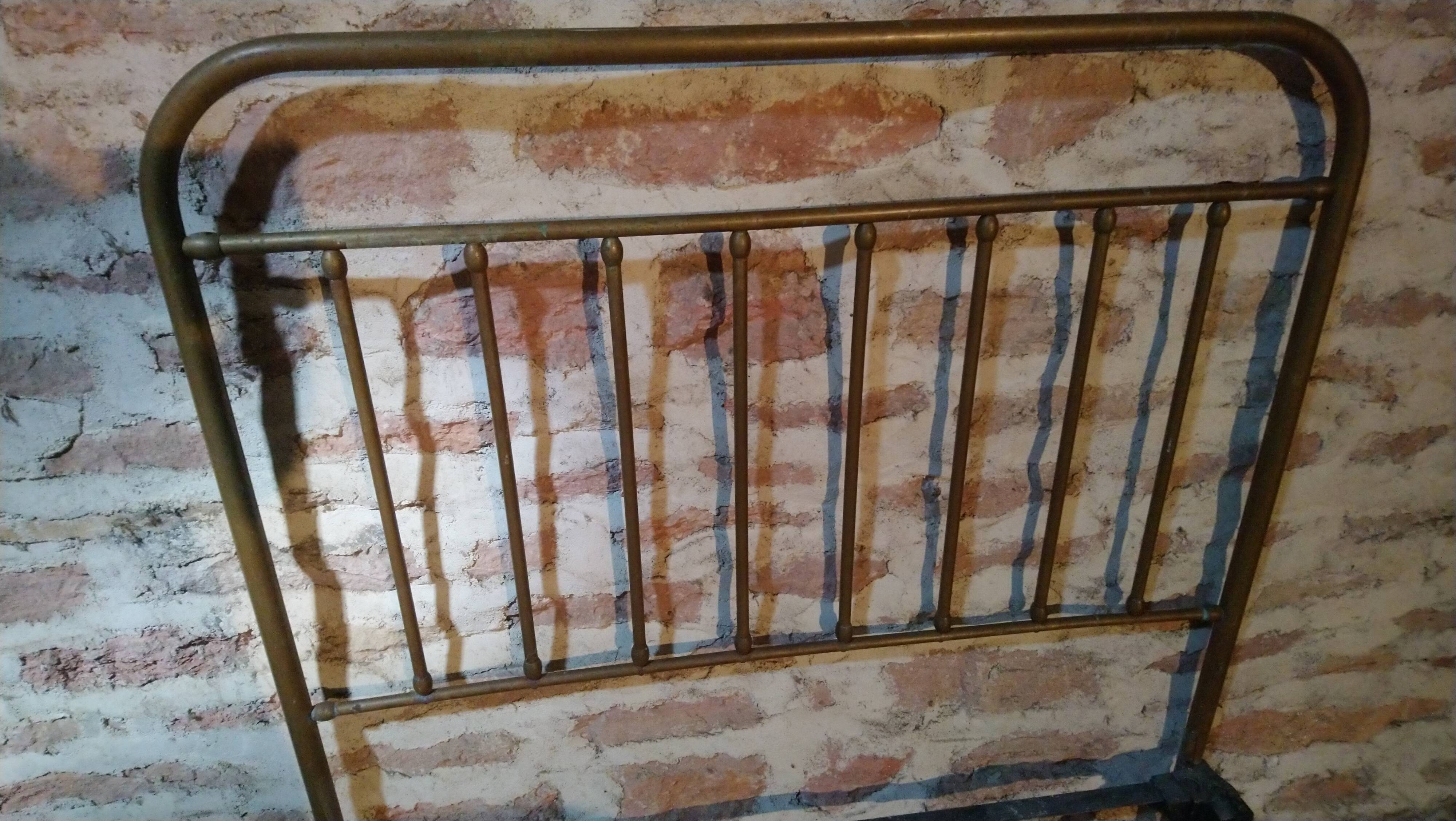 Antique brass bed 204x125