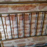 Lit ancien en laiton 204x125