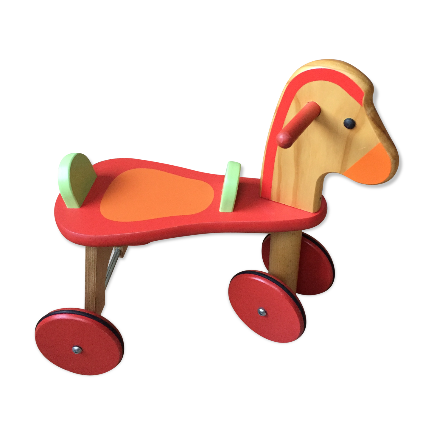 Carrier wooden horse for the little ones