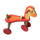 Cheval en bois porteur pour les plus petits
