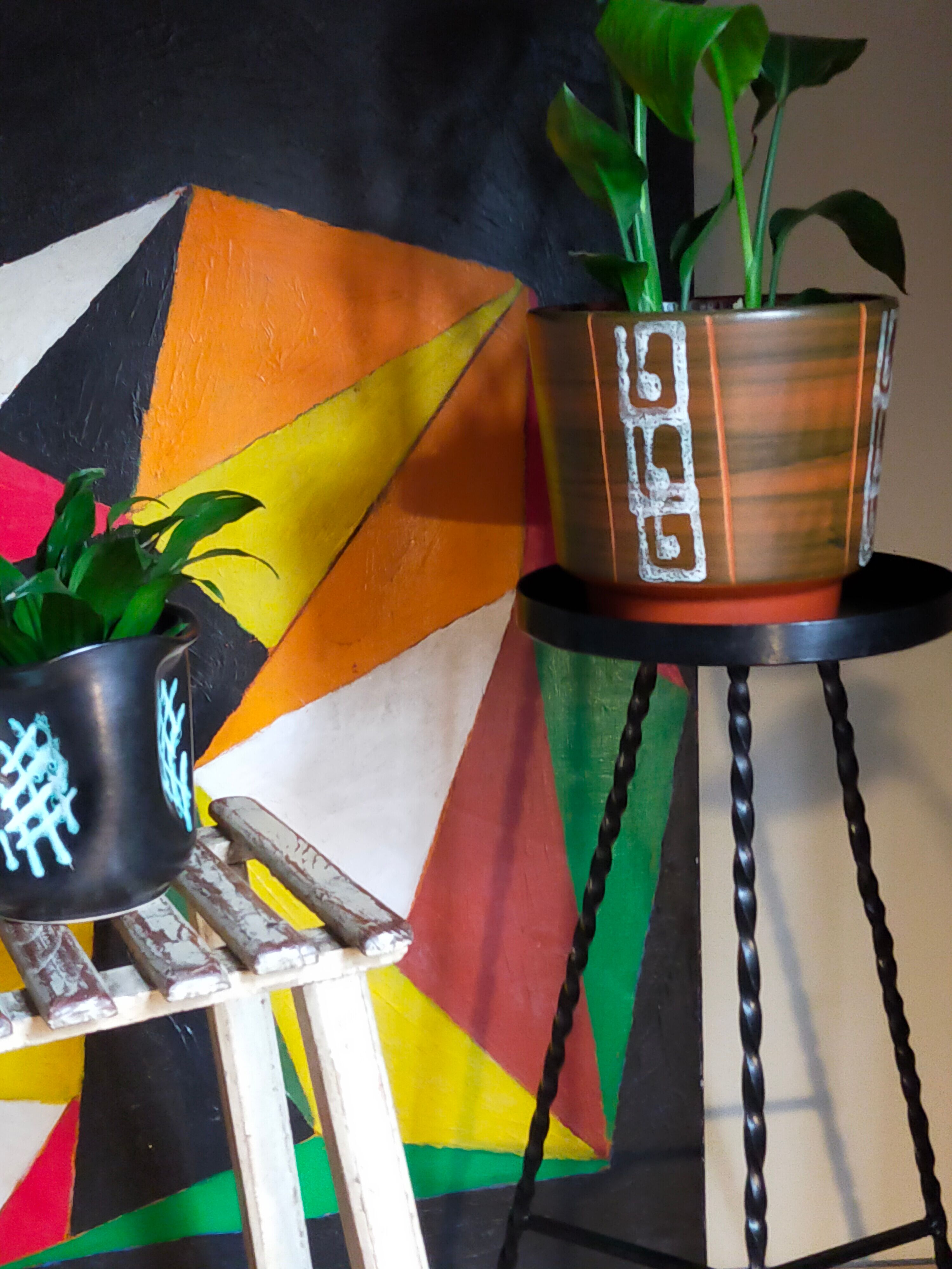 Ceramic pot cover 50s