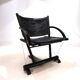 Fauteuil lounge en cuir Weishäupl Werkstätten String, 1980