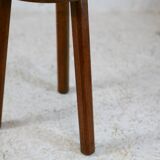 Tripod stool. Wood. France, circa 1950