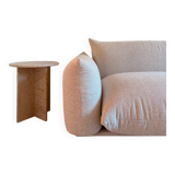 bedside table side table travertine marble end table