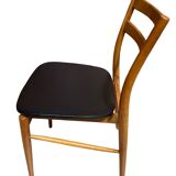 Set of six wooden chairs