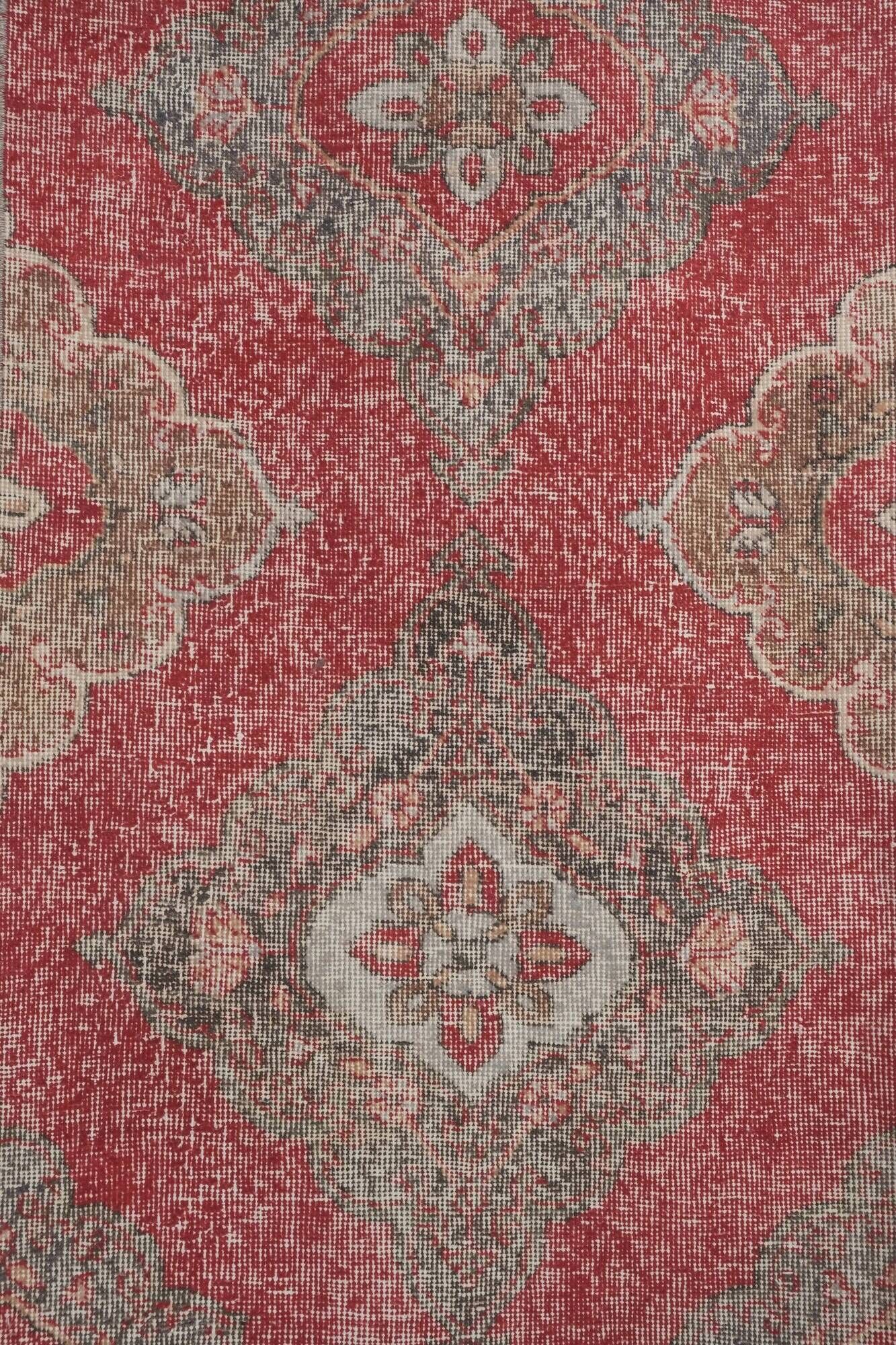 Vintage Turkish hallway rug 82x405 cm