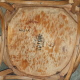 Curved wood office chair