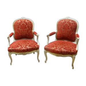 Paire de fauteuils style