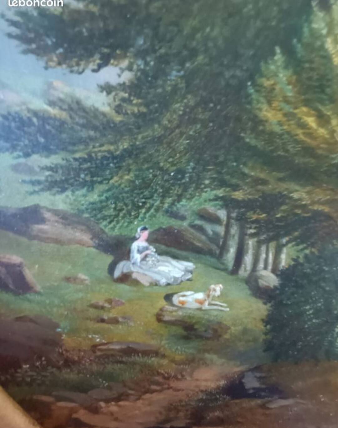 Huile sur toile, Lataste, XIXème