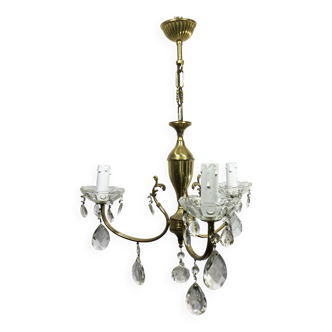 3-light chandelier with tassels