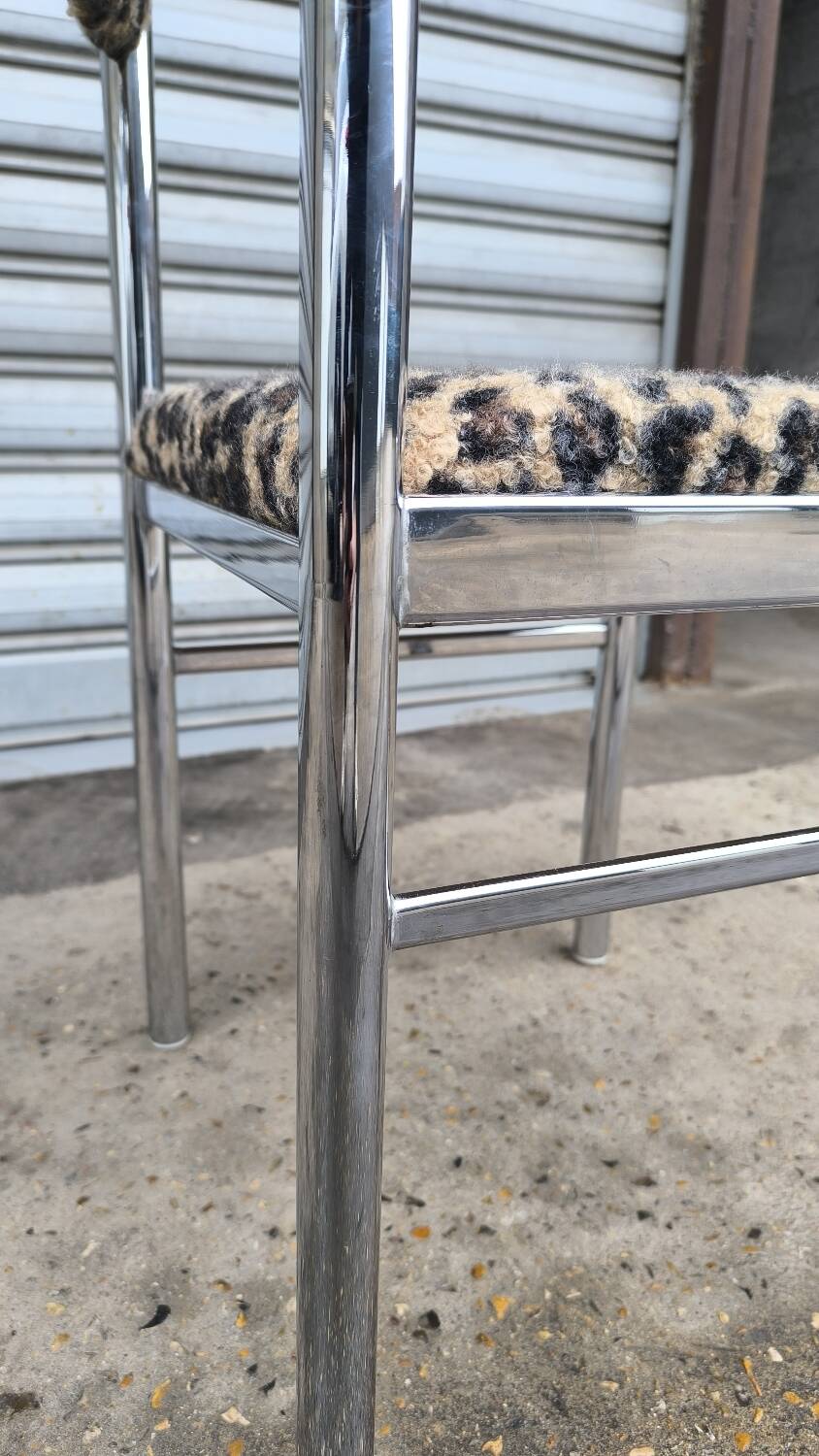 Chromed metal chair 1970