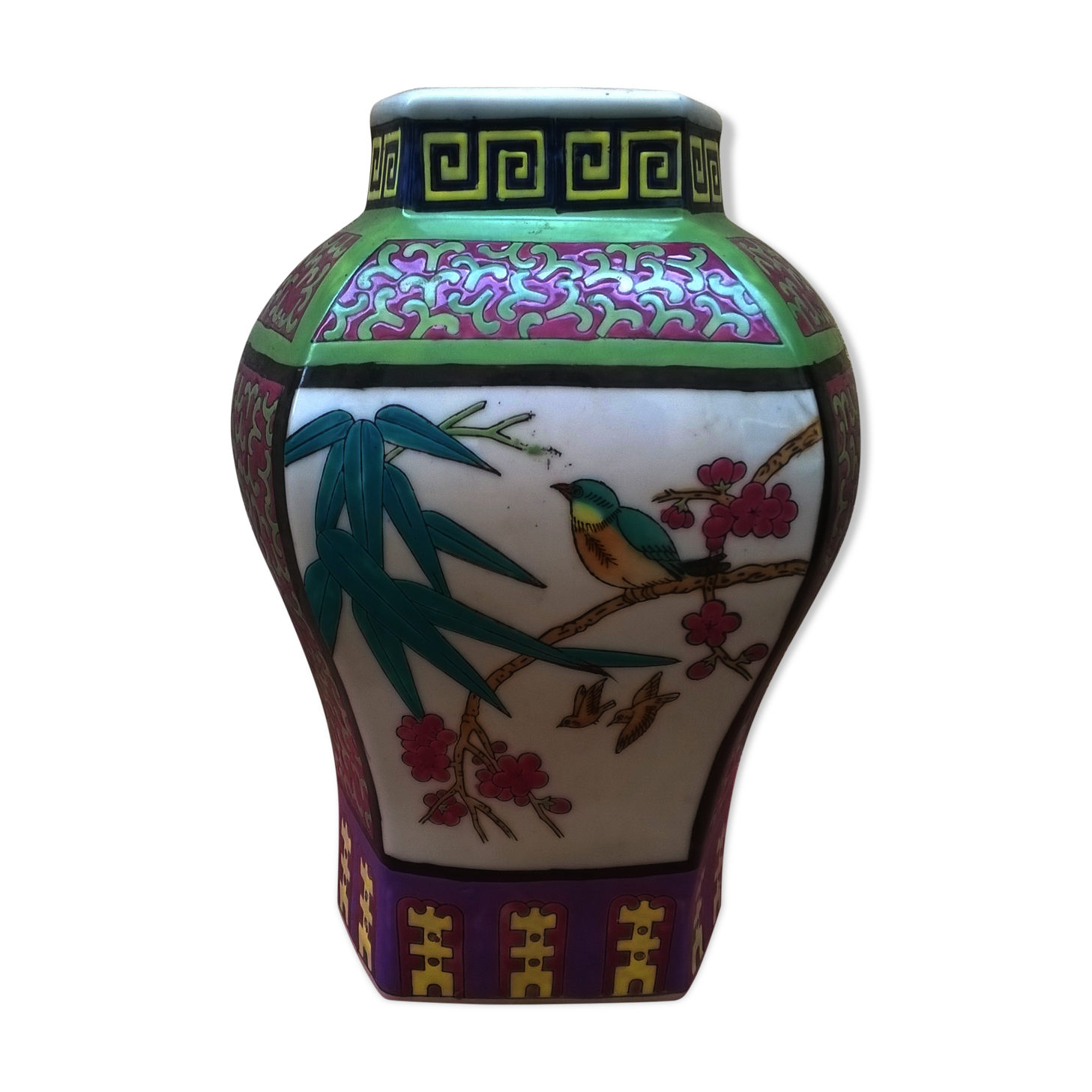 Asian vase "to birds"