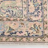 4x8 Pink & Navy Blue Vintage Rug 137x256Cm SK 6302