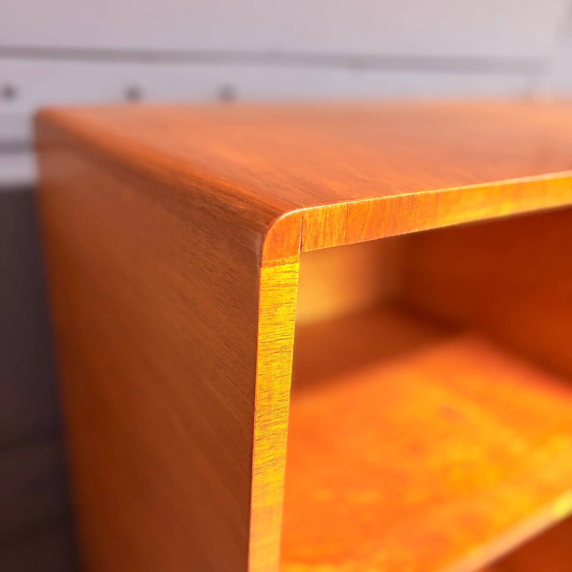 Art Deco bookcases, 1930s, walnut and maple veneer