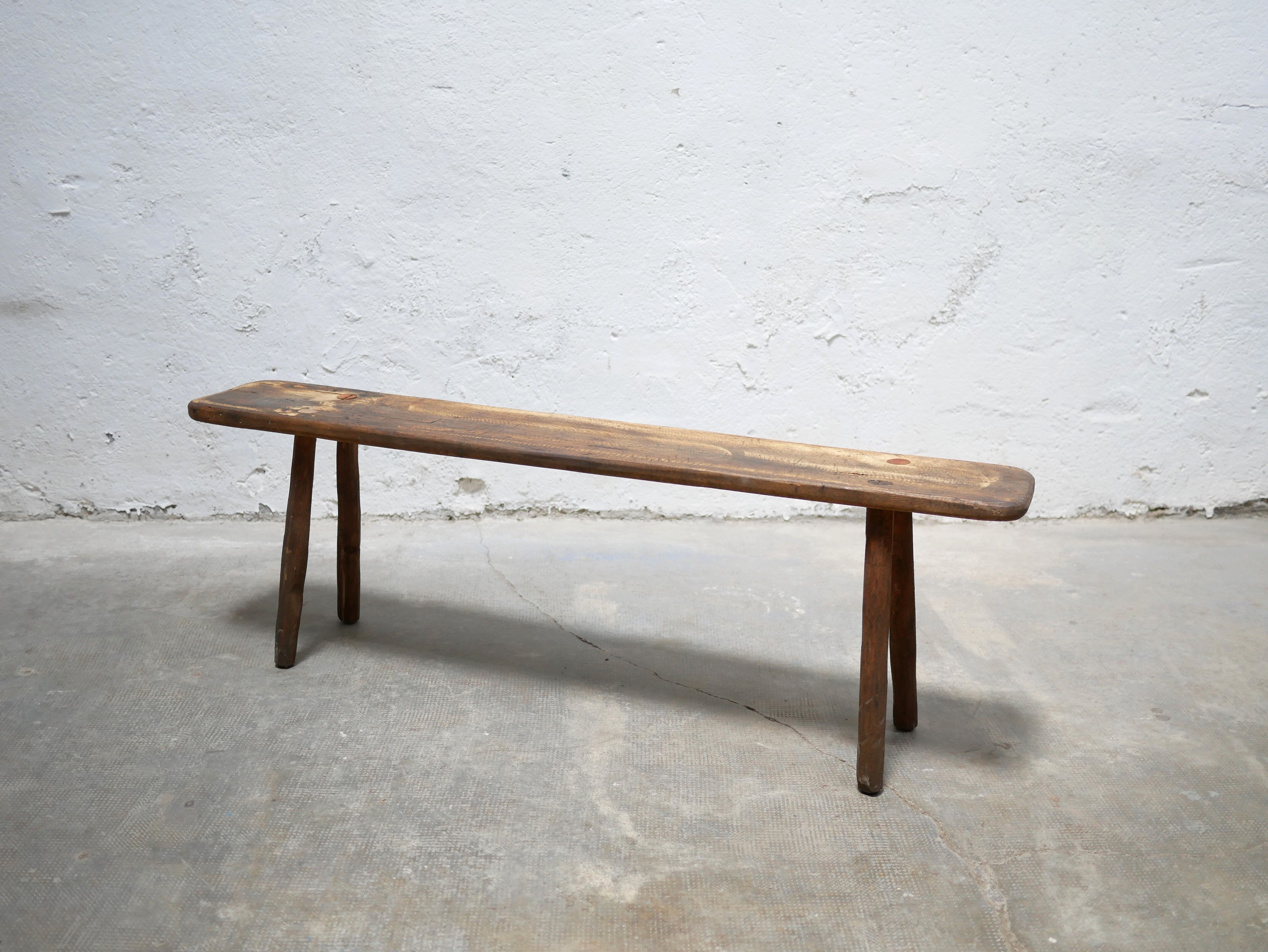 Banc artisanal en bois
