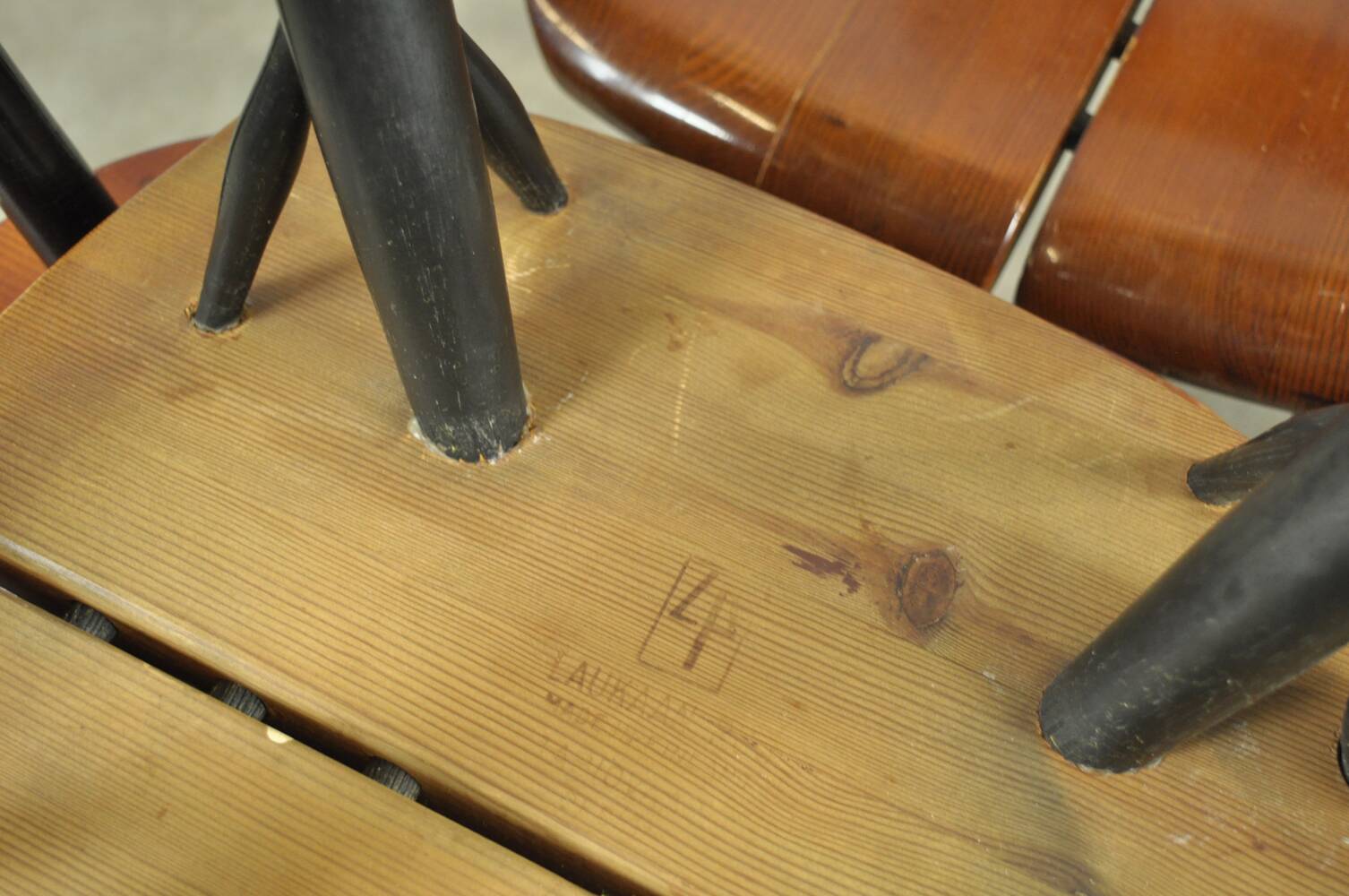 5 chaises PIrkka par Ilmari Tapiovaara pour Laukaan Puu, Finlande 1950