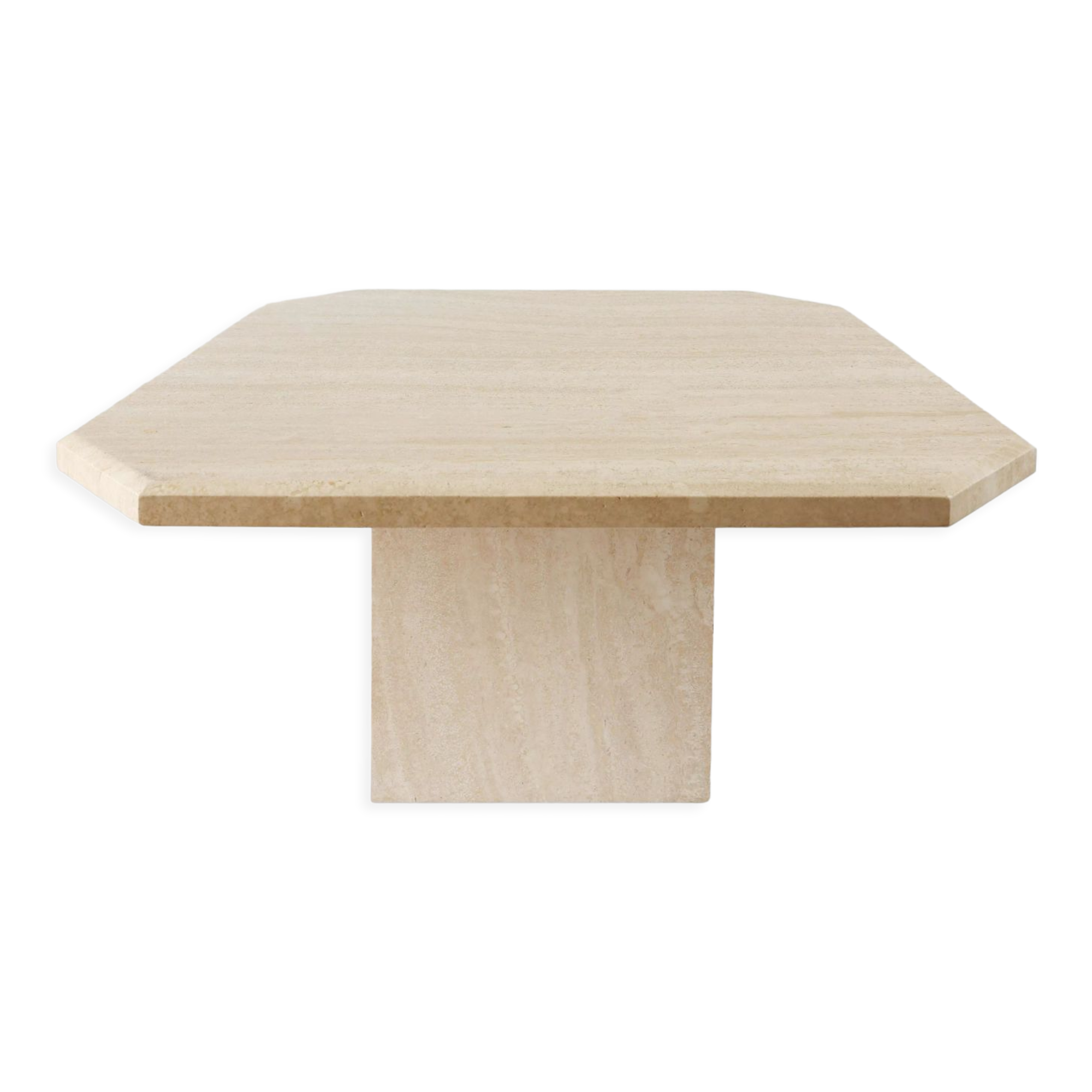 Mid century travertine side table / coffee table