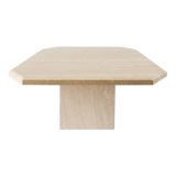 Mid century travertine side table / coffee table