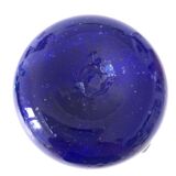 Vase bleu verre soufflé