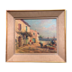 Tableau signé Perrot "Petit port de pêche"