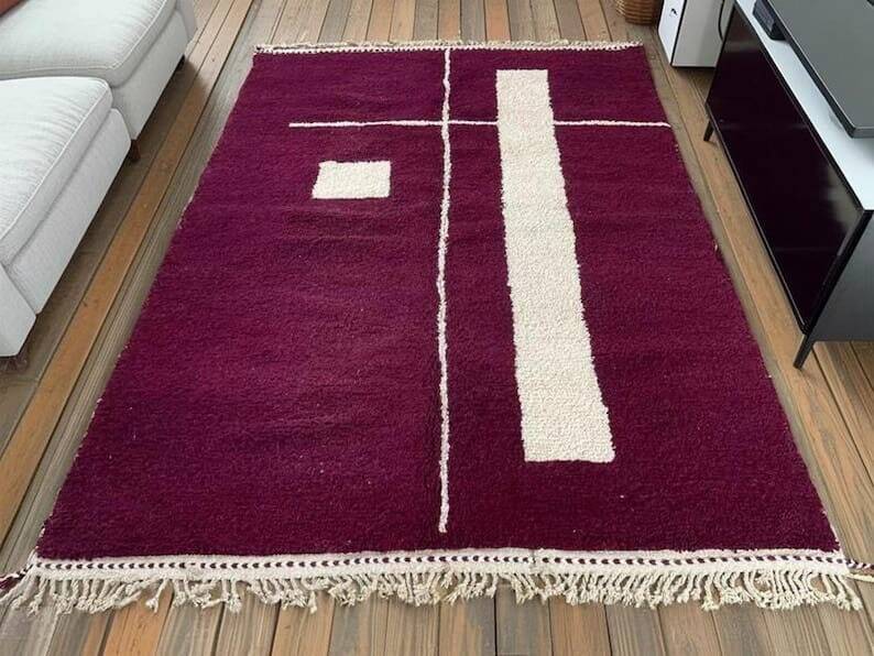 Traditional handmade pure wool rug, size 150 x 250 cm