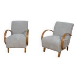 Model 410 armchairs by Jindřich Halabala for Up Závody, 1930s, set of 2