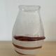 Vintage miniature vase in bubbled glass paste